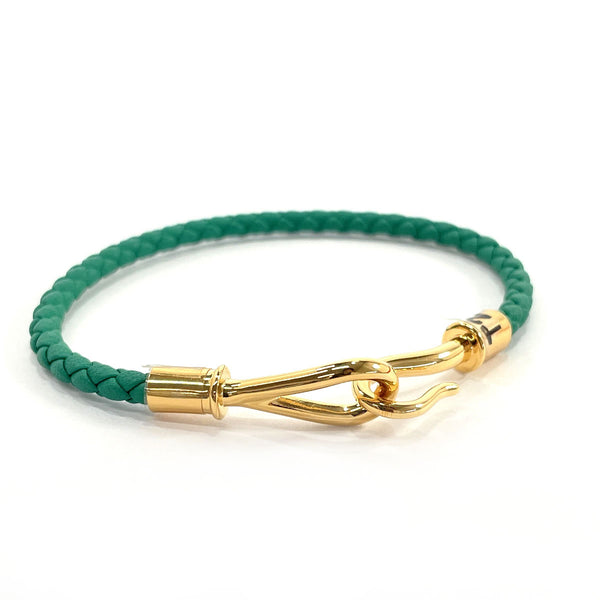 HERMES bracelet jumbo Vaux Swift/Gold Plated green green Women Used
