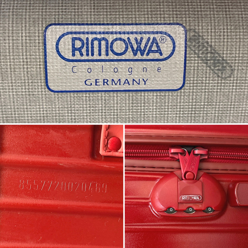 RIMOWA Carry Bag 855.77 salsa cabin trolley Two wheels Polycarbonate Red unisex Used