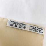 HERMES scarf Carre90 AU FIL DE LA SOIE As it is silk thread silk beige Women Used