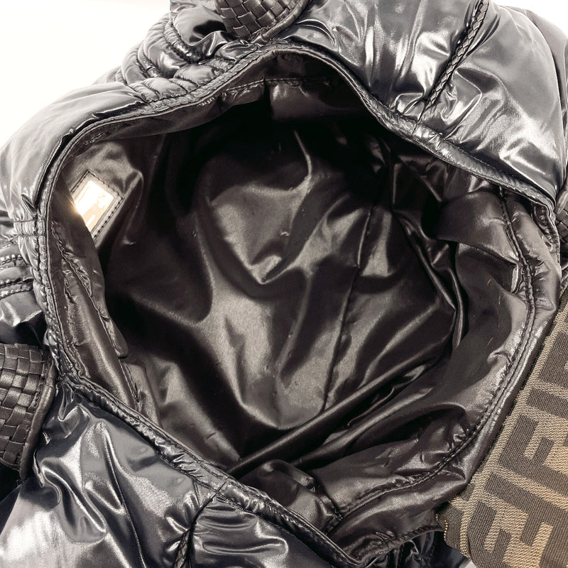 FENDI Handbag 8BR511 Moncler Luco Lab Spy bag Nylon/leather Black Women Used