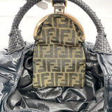 FENDI Handbag 8BR511 Moncler Luco Lab Spy bag Nylon/leather Black Women Used