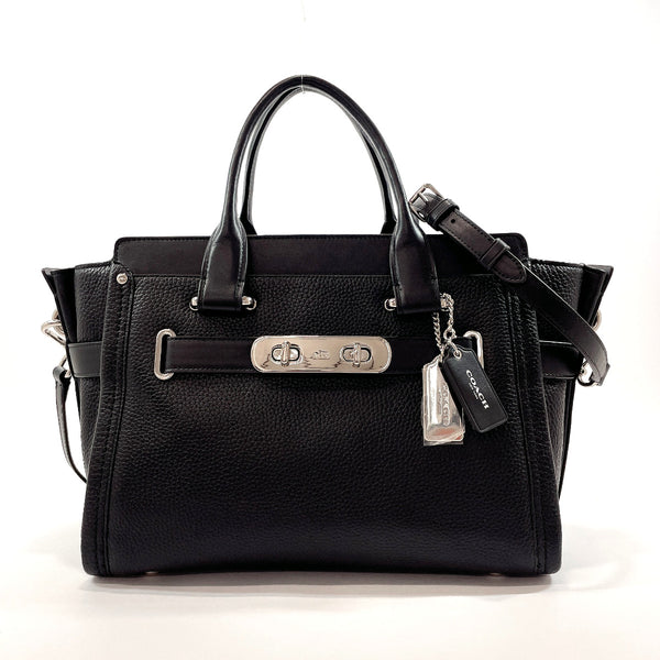 COACH Handbag 34408 Swagger carryall leather Black Women Used