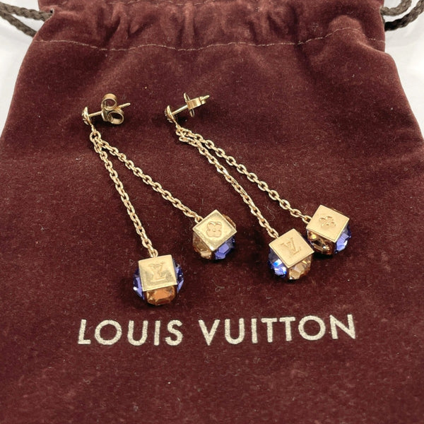 LOUIS VUITTON earring M65179 Boucle Dreille Pandan Gamble metal gold gold Women Used
