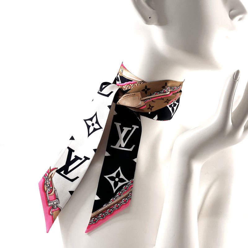 Louis Vuitton Scarf Bandeau BB Jeu de M70856 Red Brown Multicolor 100% Silk  Ribbon Ladies LV Bag Pattern LOUIS VUITTON