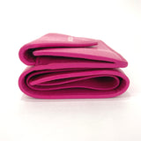 BALENCIAGA Tri-fold wallet 391446 Paper mini wallet leather pink Women Used