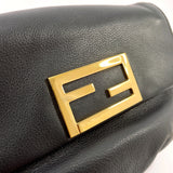 FENDI Shoulder Bag 8M0276 ChainShoulder 2WAY leather Black Women Used