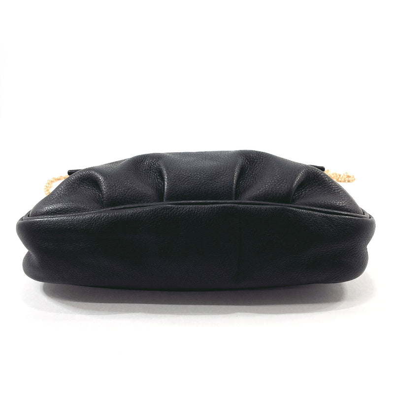 FENDI-Leather-Chain-Shoulder-Bag-Purse-Black-8M0276 – dct