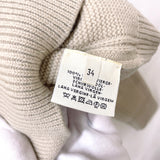 HERMES sweater H-graphic wool beige Women Used