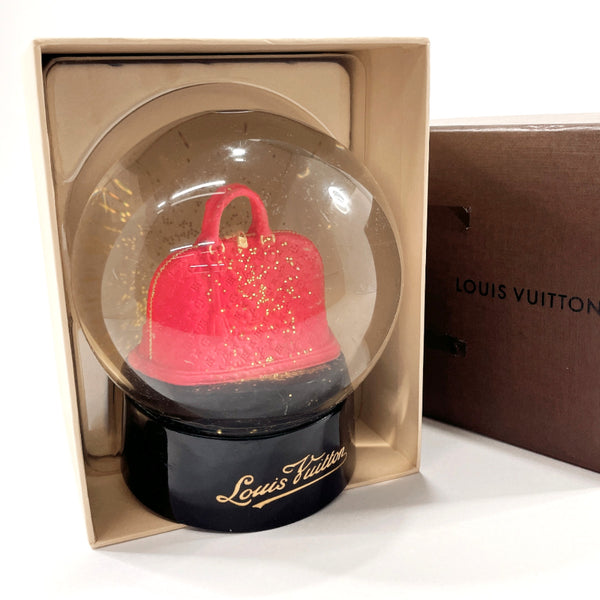 LOUIS VUITTON Other accessories Snow dome Glass/Platstick Red unisex Used