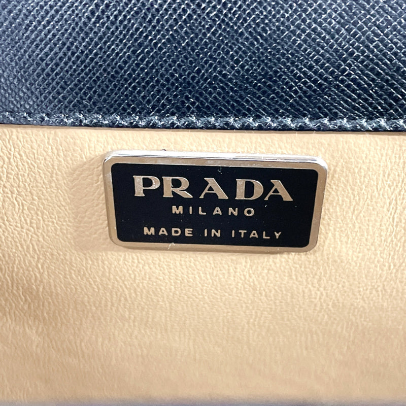 PRADA Business bag Briefcase Safiano leather Black mens Used