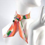 HERMES scarf Twilly Brides de Gala Shadow silk Orange Women Used