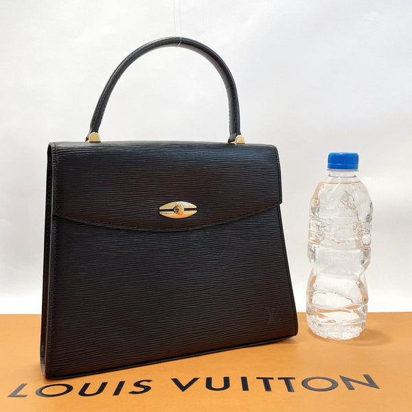 LOUIS VUITTON Handbag M52372 Malselv Epi Leather Black Black Women Used
