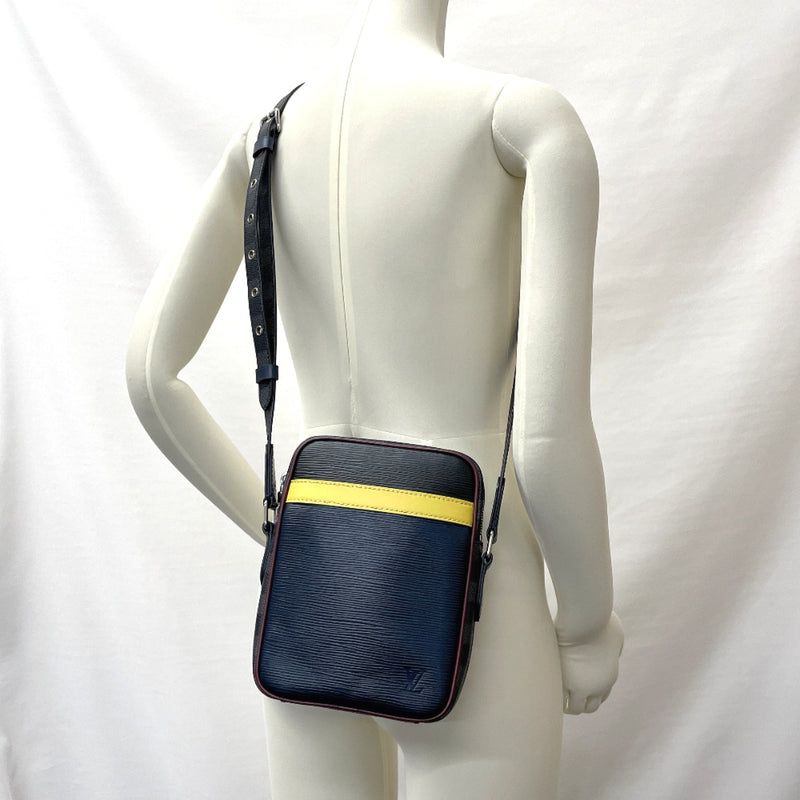 Louis Vuitton Danube Handbag Epi Leather And Damier Graphite Slim
