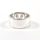 GUCCI Ring Interlocking Silver925 #20(JP Size) Silver mens Used