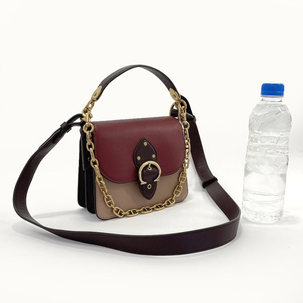 COACH Handbag 6210 Beat Shoulder Bag leather Bordeaux Bordeaux Women Used