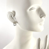 GUCCI earring G motif Silver925 Silver unisex Used