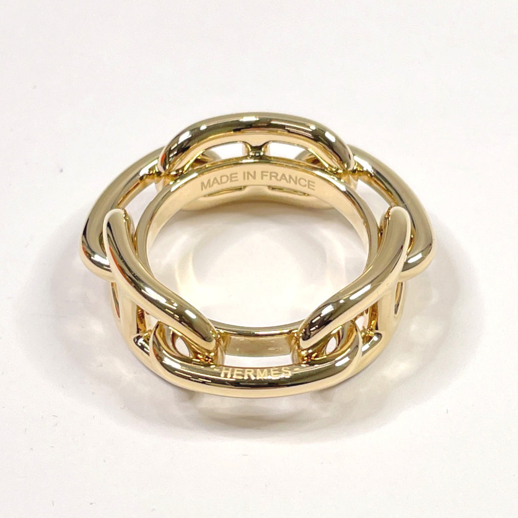 Hermes Colleidosian Scarf Ring Metal Gold
