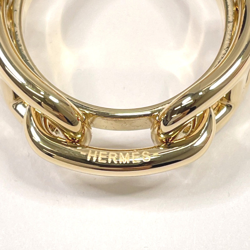 HERMES scarf ring ChÃ©ne Dunkel metal gold unisex Used