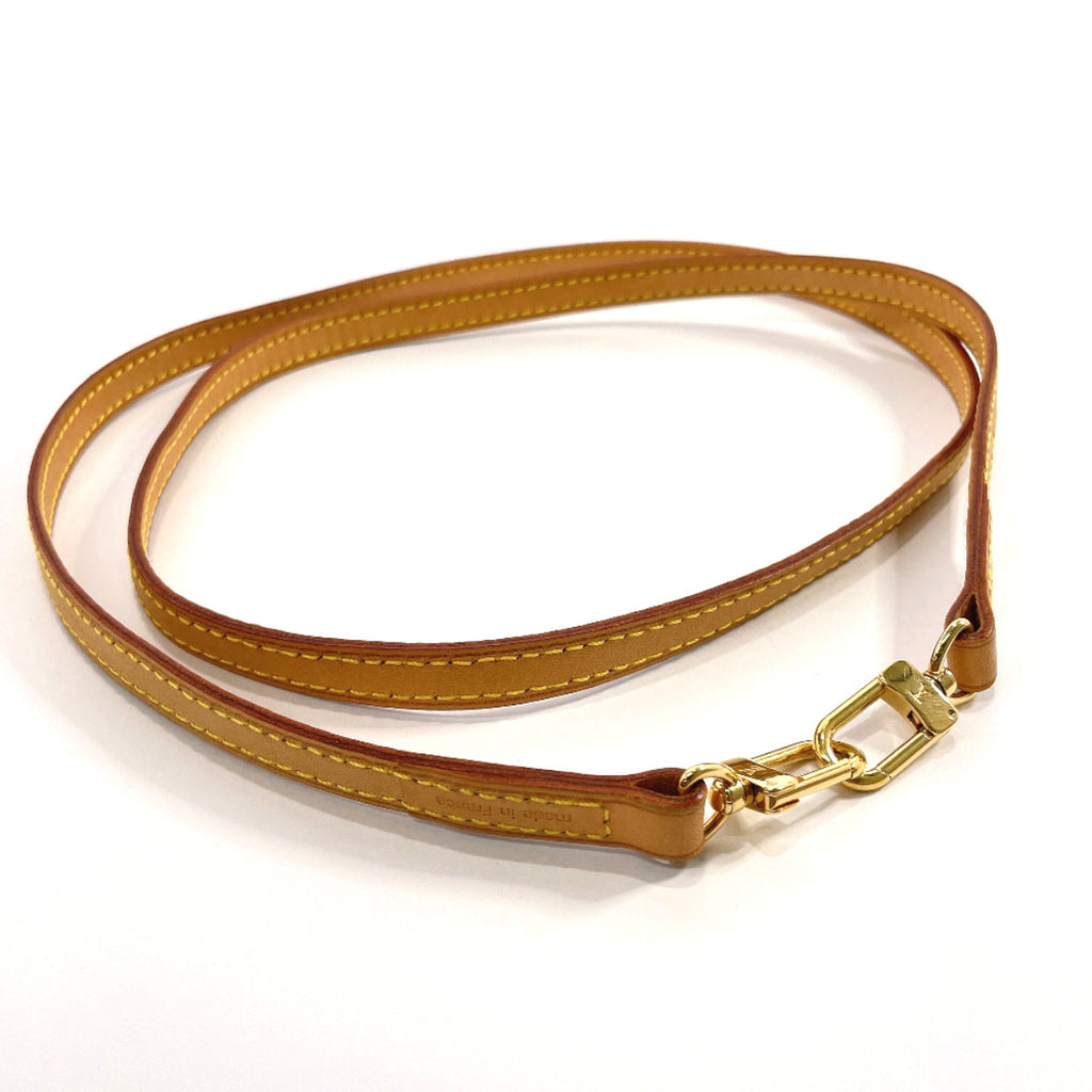 LOUIS VUITTON Shoulder strap Leather beige unisex Used –