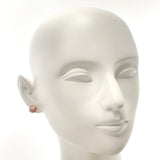 HERMES earring Eclipse metal pink pink Women Used
