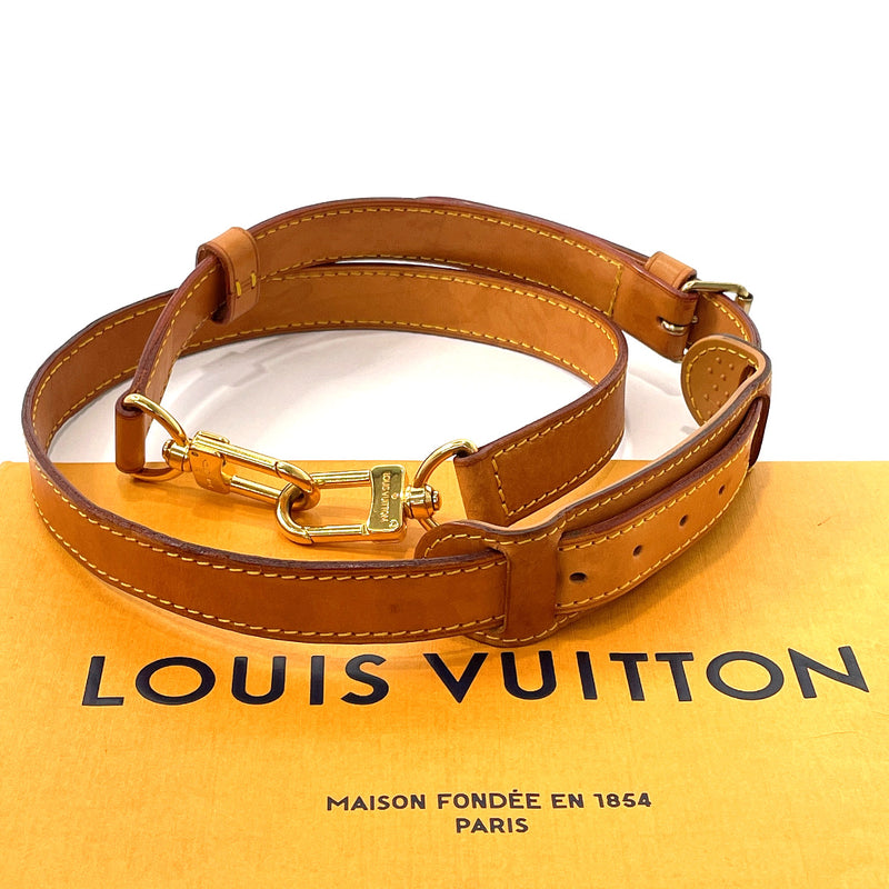 LOUIS VUITTON Shoulder strap Leather beige unisex Used
