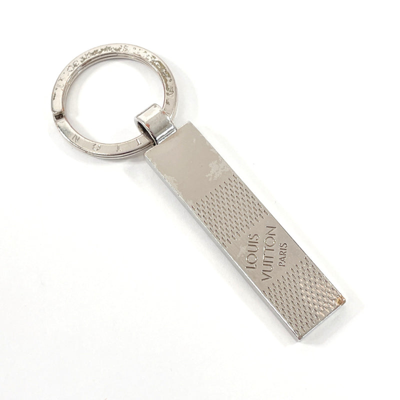 Louis Vuitton M67918 Silver Damier Keychain Keyring Key Charm