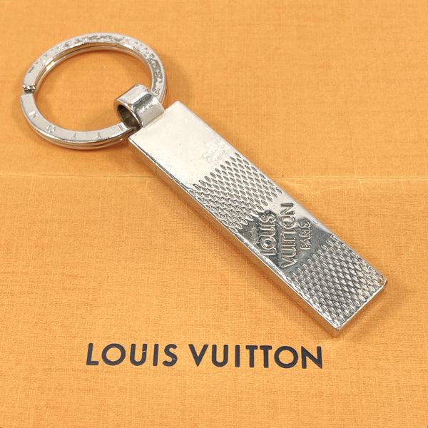 LOUIS VUITTON key ring M67918 Damier Key Ring metal Silver unisex Used