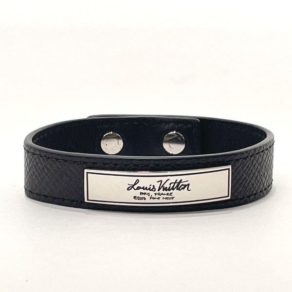 LOUIS VUITTON bracelet M6523 Brasserie LV Staple Edition Taiga Black unisex Used