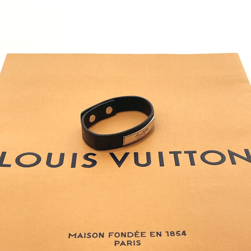 LOUIS VUITTON Bracelet Brasserie Digit Taiga BLK Leat… - Gem
