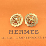 HERMES Earring Horse BIJOUTERIE FANTAISIE metal/ gold Women Used