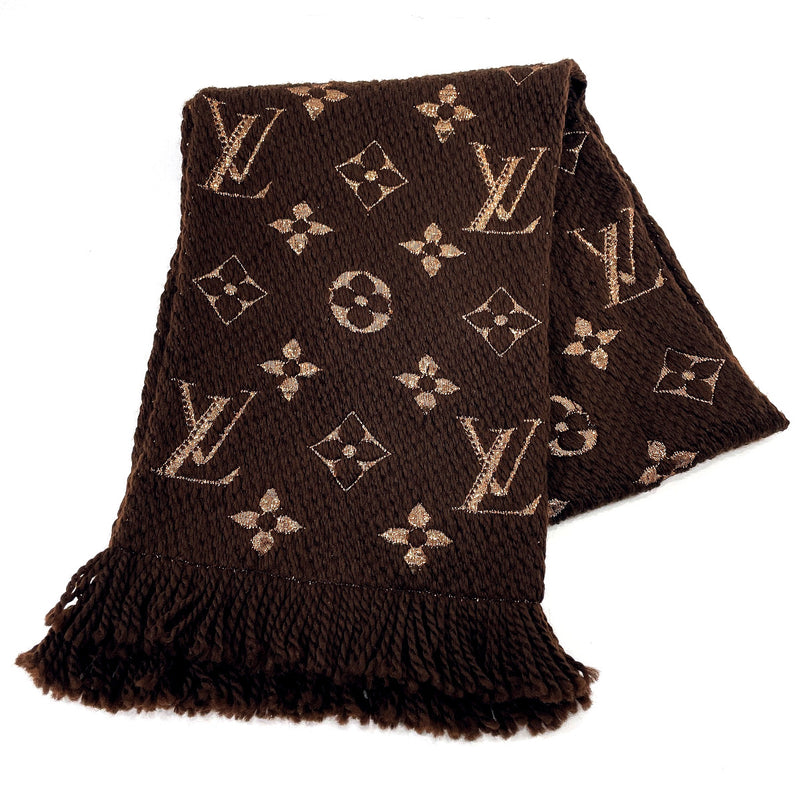 LOUIS VUITTON, scarf with monogram pattern. Vintage clothing