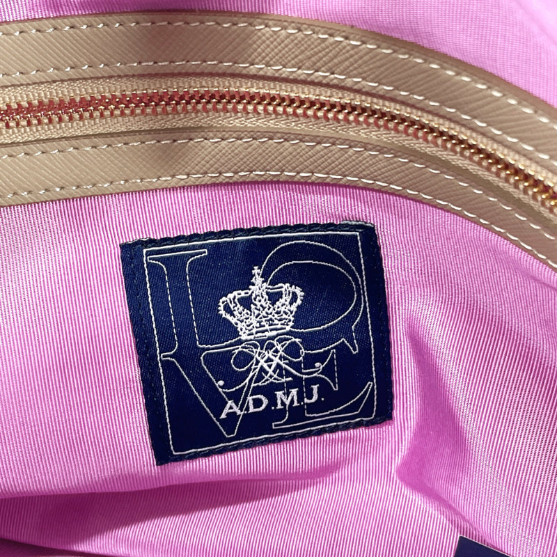 ADMJアクセソワ Handbag 2WAY leather Navy Women Used