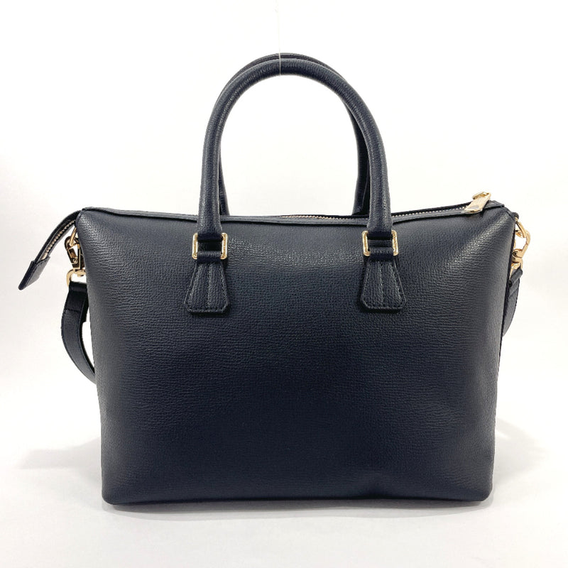 ADMJアクセソワ Handbag 2WAY leather Navy Women Used