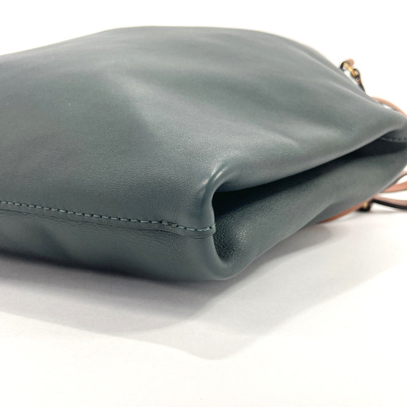 BURBERRY Shoulder Bag 4500503237 Hobo leather green green unisex Used