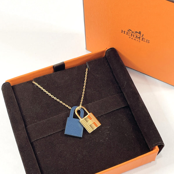 HERMES Necklace O'Kelly PM metal/Swift gold gold Women Used