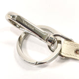 PRADA key ring 2TL296 Bag charm Safiano leather white unisex Used