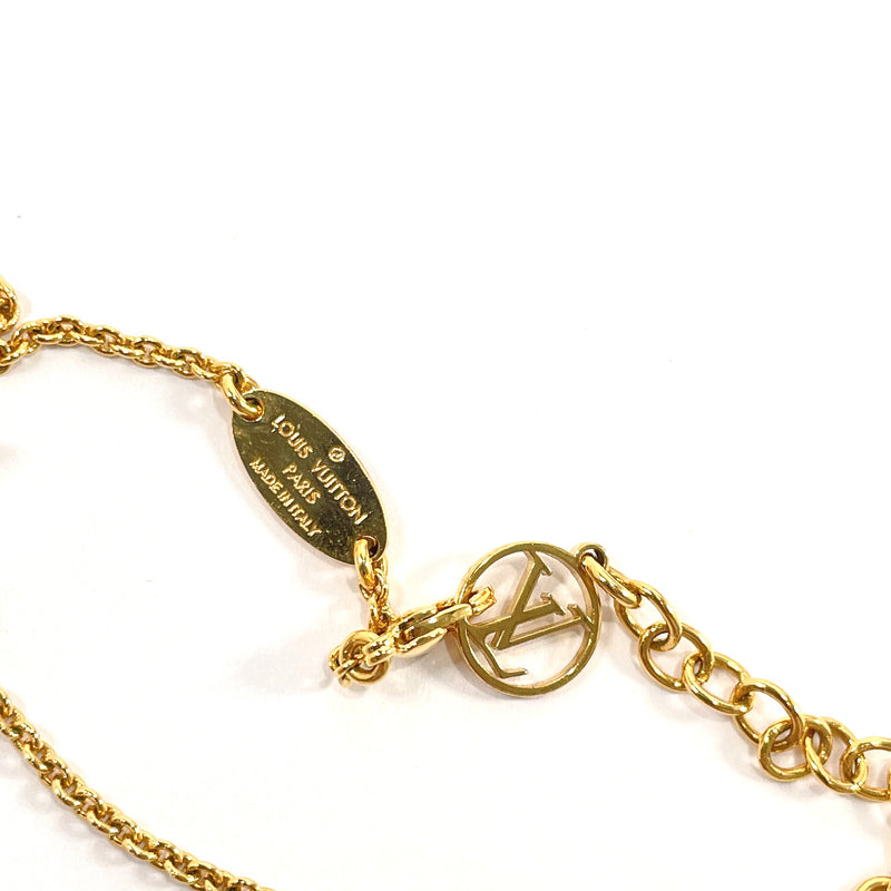LOUIS VUITTON Louis Vuitton Brasserie Roman Holiday LV Bracelet M80273  Metal Gold Circle Monogram Flower Key