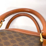 CELINE Handbag Macadam Mini Boston PVC/leather Brown Women Used