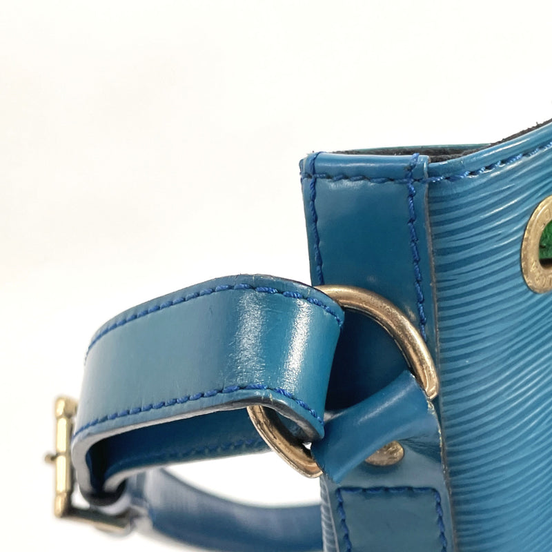 Louis Vuitton Blue Epi Leather Toledo Petit Noe Drawstring Bucket