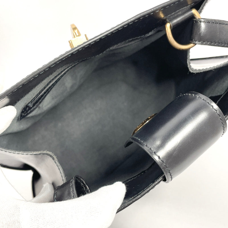 LOUIS VUITTON Shoulder Bag M52252 Cluny Epi Leather Black Black Women Used