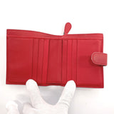 BOTTEGAVENETA wallet Intrecciato leather/ Red Women Used