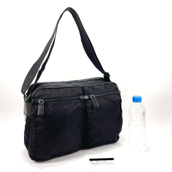 PRADA Shoulder Bag VA0218 Nylon Black mens Used