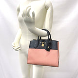 LOUIS VUITTON Handbag M51590 City Steamer PM leather pink pink Women Used