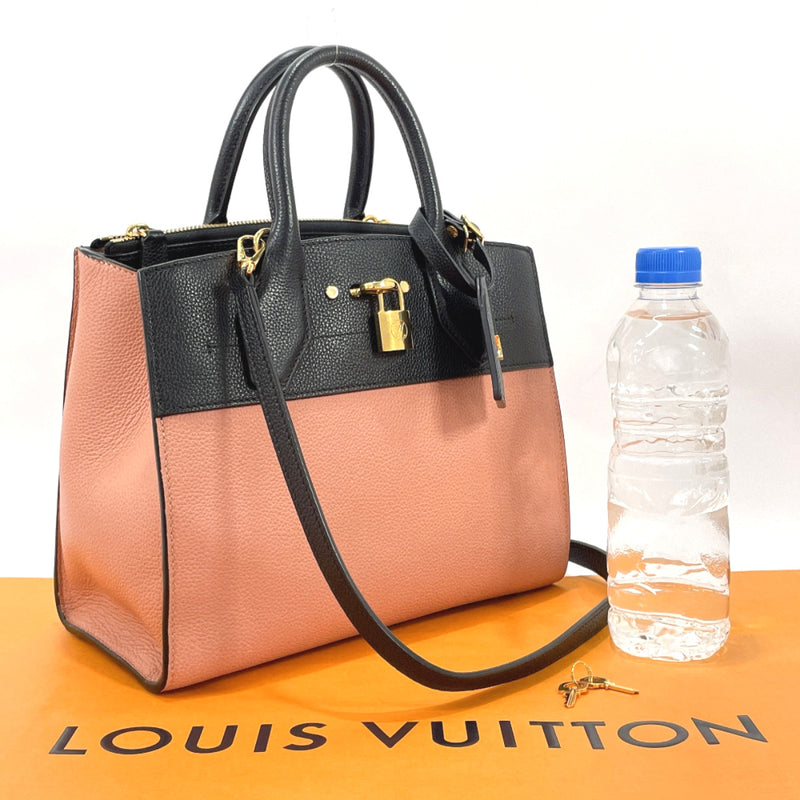 LOUIS VUITTON Handbag M51590 City Steamer PM leather pink pink Women U –