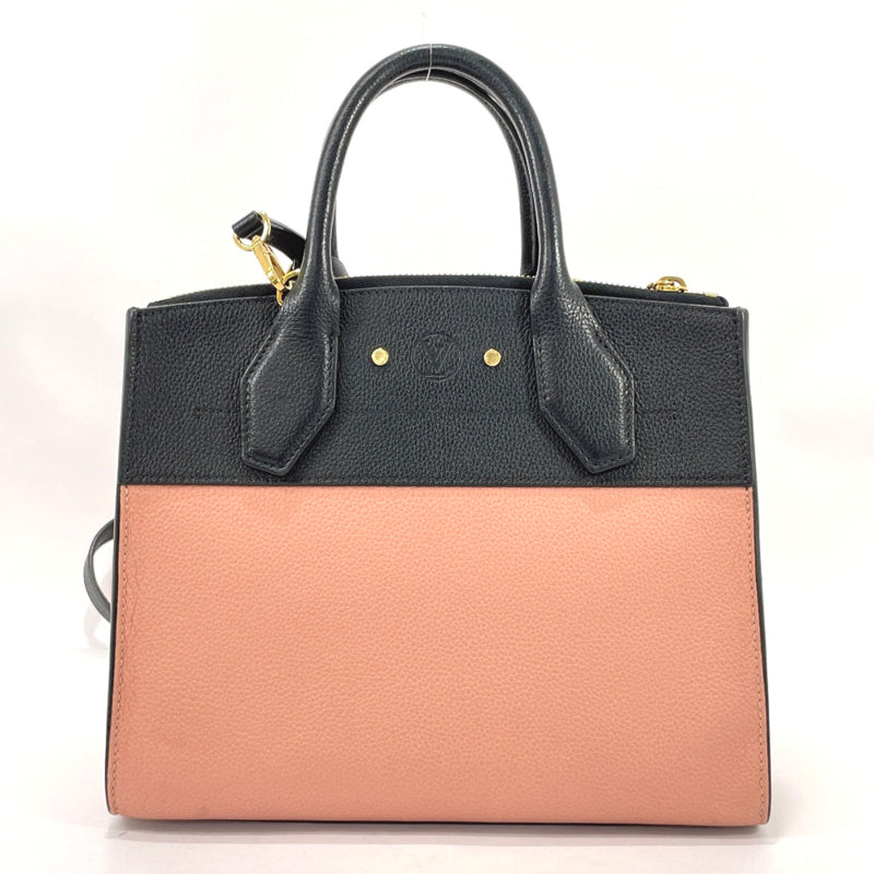 LOUIS VUITTON Handbag M51590 City Steamer PM leather pink pink Women Used