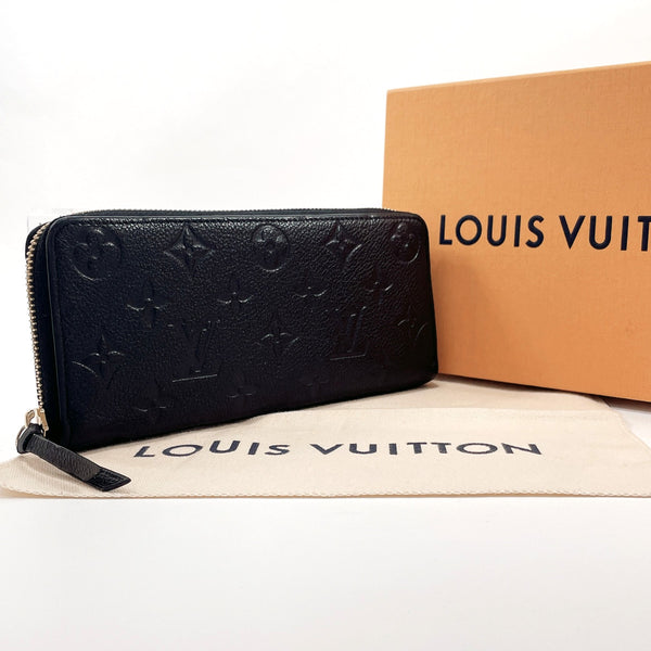 LOUIS VUITTON purse M60171 Portefeiulle Clement Monogram Empreinte Black Black unisex Used