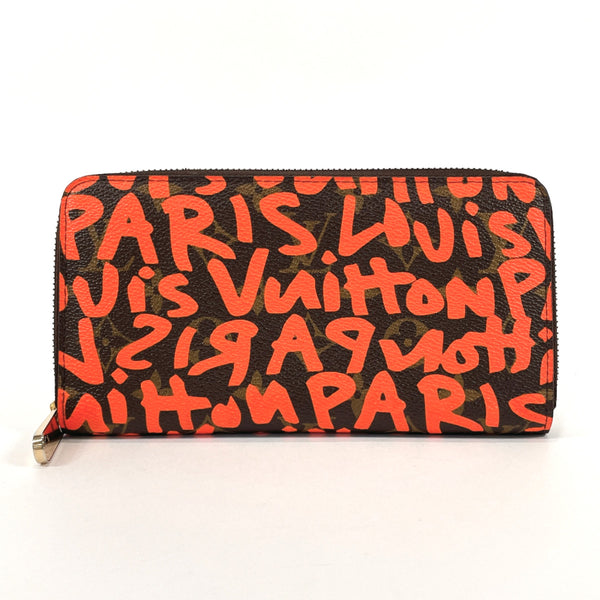 LOUIS VUITTON purse M93711 Zippy wallet Monogram graffiti Monogram canvas Brown Brown unisex Used