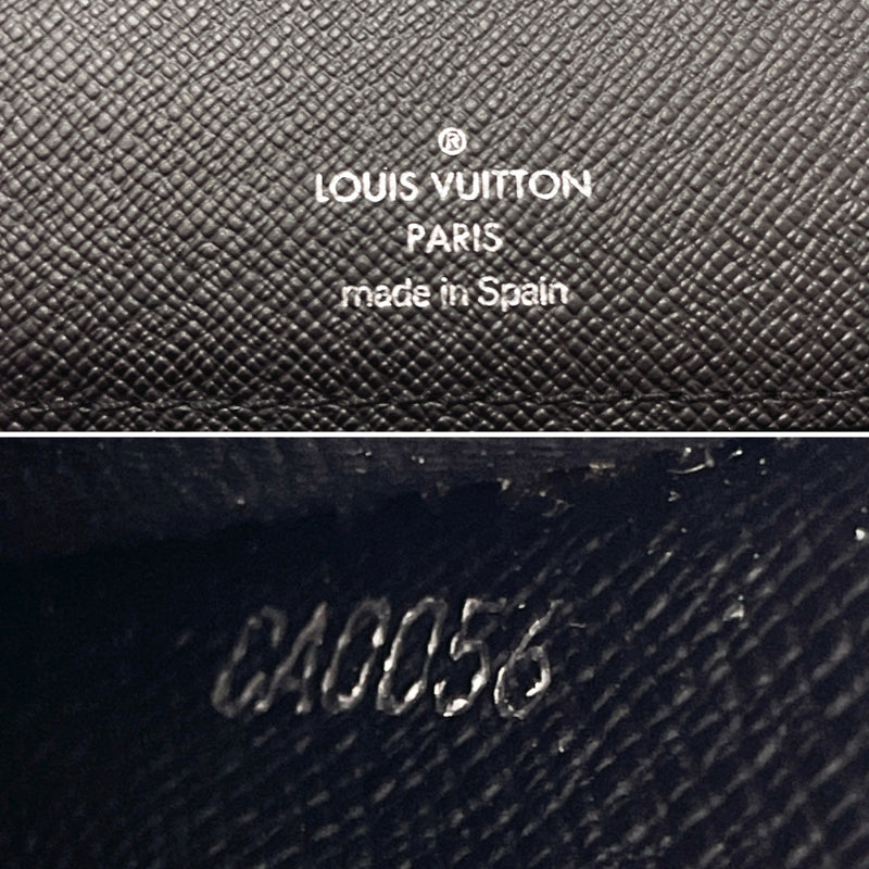 LOUIS VUITTON business bag M30782 Selenga Taiga Black Black mens Used