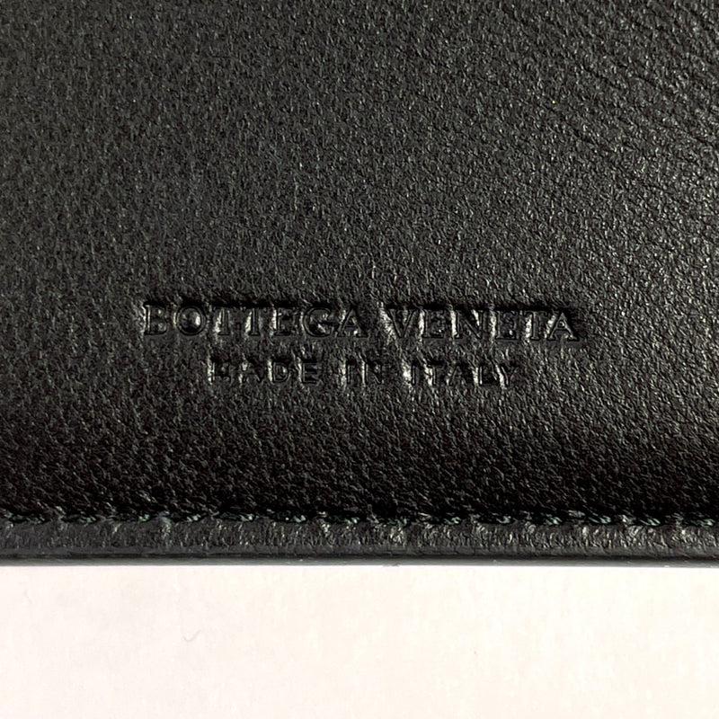 BOTTEGAVENETA wallet 113993 Intrecciato Embroidered leather Black mens Used