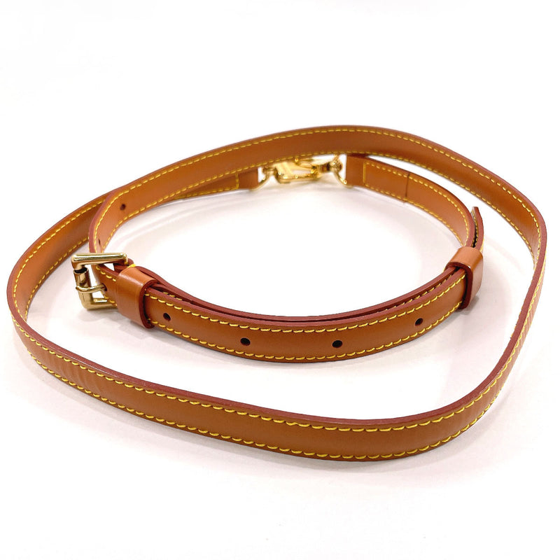 LOUIS VUITTON Shoulder strap leather Brown unisex Used